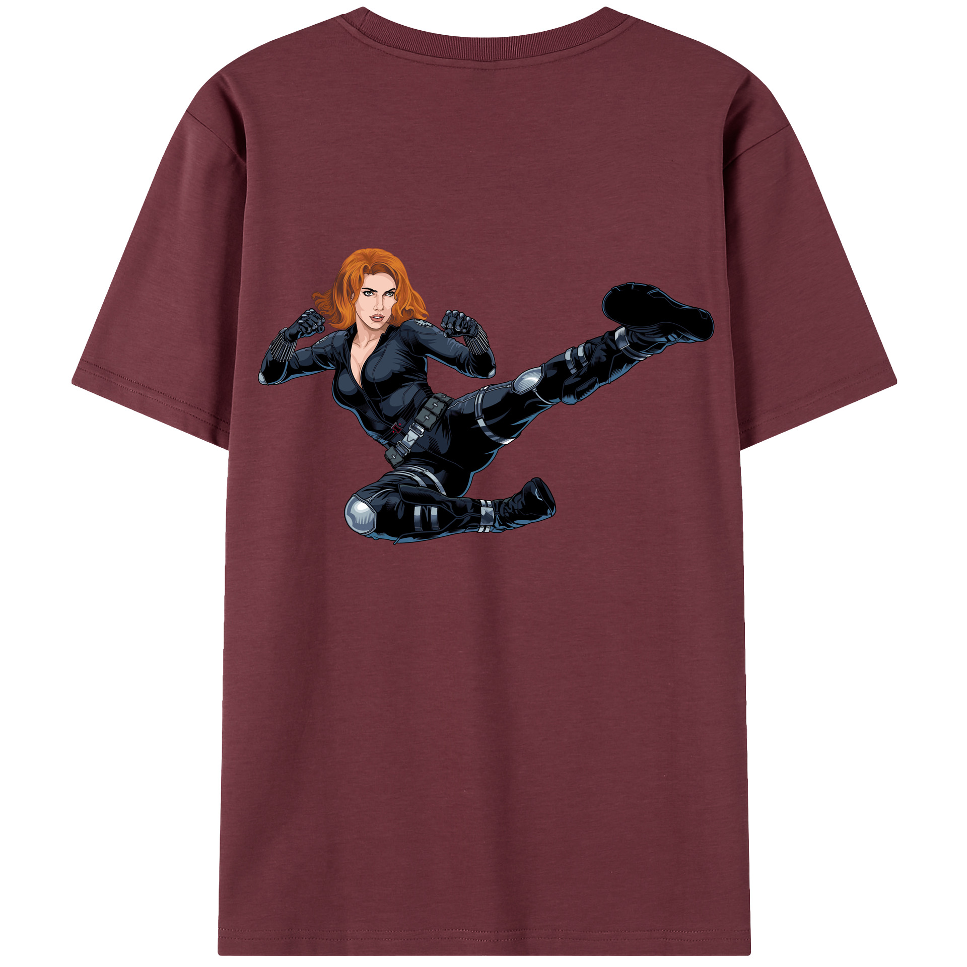 （画像用） アベンジャーズ The Avengers 綿100％半袖Tシャツ（背面プリント）
